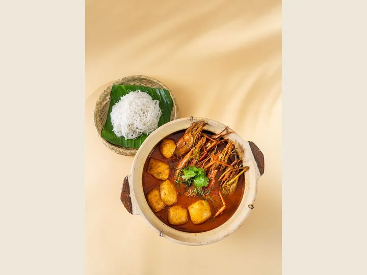 쌀국수를 곁들인 뇨냐식 민물새우 커리 · NYONYA CURRY RIVER PRAWN WITH MEEHOON · BiBiChik 163