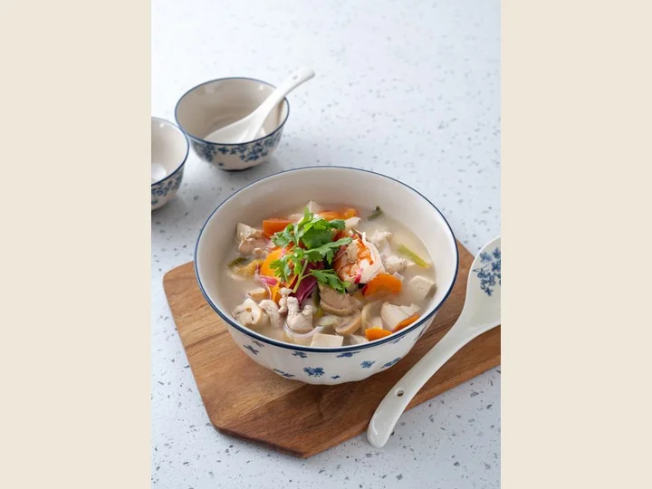 닭고기·절임채소·두부 수프 · CHICKEN SALTED VEGETABLES & TOFU SOUP · BiBiChik 163